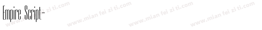 Empire Script字体转换
